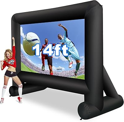 GZKYYLEGS 14 Feet Inflatable Movie Projector Screen