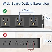 CFMASTER 8 Outlet Power Strip Surge Protector, 6ft — image 3