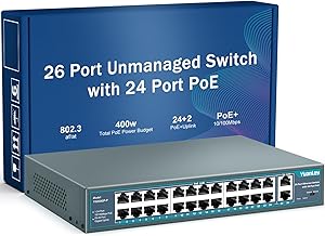 YuanLey 26-Port PoE Switch