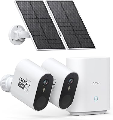 AOSU SolarCam Max 3K/5MP Wireless Security Camera System