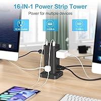 BEVA Power Strip Tower with USB Ports — image 5