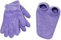 NatraCure Moisturizing Gel Booties and Gloves Set - Lavender — image 1