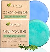 Aspen Kay Naturals Peppermint & Rosemary Shampoo & Conditioner Bar Set — image 1