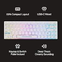 Higround Basecamp 65% Mechanical Gaming Keyboard SKYSTONE - White Flame Switch — image 5