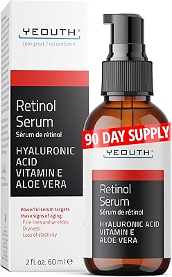 YEOUTH Retinol Serum for Face with Hyaluronic Acid & Vitamin E 2oz