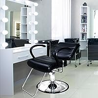 PureSana Chromium Vinyl Kyler Salon Chair - Black — image 5