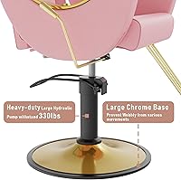 LOUVIXA Barber Chair Modern Pink — image 6