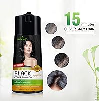 Herbishh Hair Color Shampoo for Gray Hair – Black (400ml) — image 4