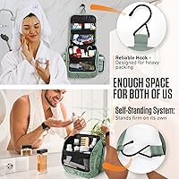 VENTURE 4TH Hanging Travel Toiletry Bag - Green Leaves — image 4