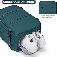 Casual Backpack Traveling Backpack A-peacock Blue — image 7