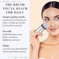 SaDM Shiny Contoured Makeup Brush - Champagne Gold — image 7