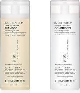 Giovanni Smooth as Silk Deep Moisture Shampoo & Conditioner Set, 8.5oz Review