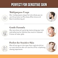 The Henna Guys Pre-Shave & Beard Conditioning Oil 8oz Sandalwood — image 5