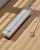 VIPWELL Recessed Power Strip 10-Outlet Surge Protector — image 9
