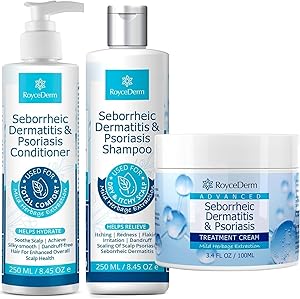Roycederm Seborrheic Dermatitis & Psoriasis Cream, Shampoo and Conditioner Set Review