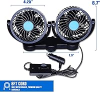 ZONETECH Car Cooling Air Fan EL0024 — image 2