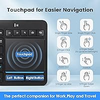 Bnnwa Multi-Device Wireless Bluetooth Keyboard with Touchpad — image 5