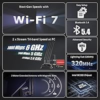 GLOTRENDS WiFi 7 PCIe Card with Extension Antenna — image 3