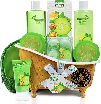Lovery Birthday Gifts from Son Home Spa Bath Basket Gift Set