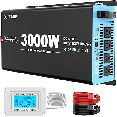 OLTEANP 24V 3000W Pure Sine Wave Inverter