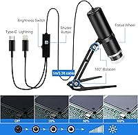Jiusion Digital USB Microscope Camera for iPhone iPad Android Phones — image 3