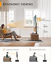 Perlegear PGTVS36 Universal Swivel TV Stand with Pegboard Storage — image 5