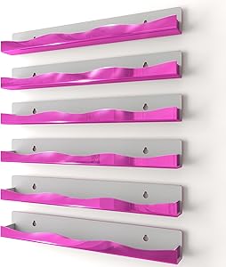 YMVV Wall-Mounted Nail Polish Organizer Rack - Mirror Pink Review