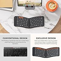 MEETION K9880 Ergonomic Foldable Bluetooth Keyboard — image 7