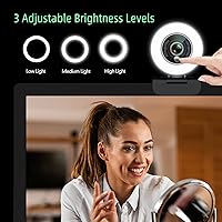 Angetube 967Pro 1080p Webcam with Ring Light — image 3