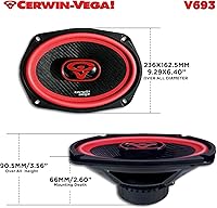 Cerwin-Vega V693 6X9″ 3-Way Coaxial Car Speakers — image 5