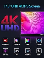 CAPERAVE 17.3-inch 4K Portable Monitor — image 2