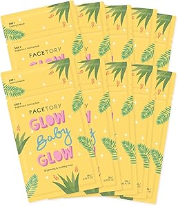 FACETORY Glow Baby Glow 2-Step Sheet Mask with Niacinamide & Aloe 10 Pack Review