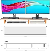 Aothia Large Dual Monitor Stand Riser — image 4
