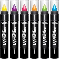 Splashes & Spills UV Face and Body Paint Sticks - 6 Colors — image 1