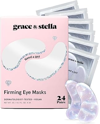 grace & stella Peptide Under Eye Patches with Niacinamide & Rice Extract (24 Pairs)