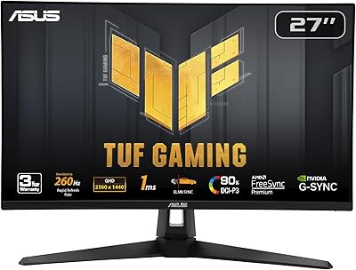 ASUS TUF Gaming VG27AQM1A 27-inch 1440p 260Hz Monitor