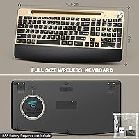 GAMCATZ Ergonomic Wireless Keyboard and Mouse Combo — image 3