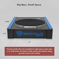 Rockville USS10 800W 10″ Slim Under-Seat Active Subwoofer — image 6