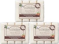 A LA MAISON Sweet Almond Bar Soap (8 Bars, 3.5 oz each) — image 1