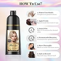 Joyful Young Natural Hair Dye Shampoo 3 IN 1, Champagne Blonde — image 4