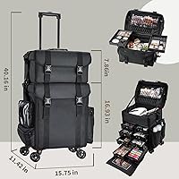 Costravio Travel Makeup Bag on Wheels — image 7