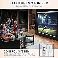 YODOLLA 72″ Motorized Projector Screen 16:9 — image 7