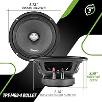 Timpano TPT-MR8-4 Bullet 8-Inch Pro Mid Range Speaker — image 4