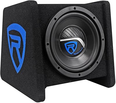 Rockville RV8.1A 8″ Loaded Car Subwoofer Enclosure with Mono Amplifier