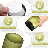 Norme 24 Pcs 4 oz Glass Jars with Lids - Pea Green — image 3