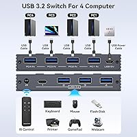 TJCXELE USB 3.2 Switch Selector 4 Computers — image 2