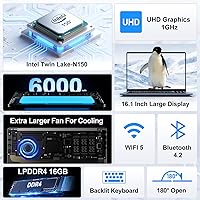 NIAKUN NiaBook 16-inch Laptop, 16GB RAM, 1TB SSD, Intel 13th Gen Celeron N150 — image 2