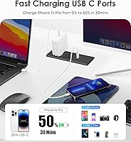 VILONG Recessed Power Strip with PD 20W USB-C Fast Charging — image 3