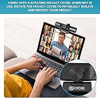 Oivom JL02-1080 1080P Webcam with Microphone and Speaker — image 8