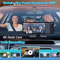 Antika A8 Wireless CarPlay Screen 10.26″ 4K with Dash Cam & Backup Camera — image 2